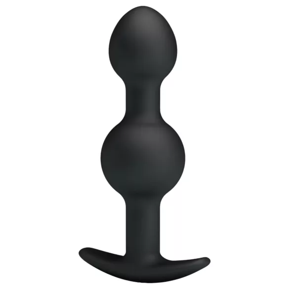 Pretty Love - analni dildo s unutarnjom kuglicom - crni