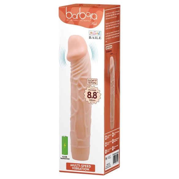 Baile Barbara - realistični vibrator - 22,5 cm - natur