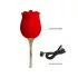 Pretty Love Rose Lover - vibrator za klitoris s jezičkom 2u1 - silikon crveni
