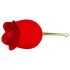 Pretty Love Rose Lover - vibrator za klitoris s jezičkom 2u1 - silikon crveni