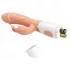 Pretty Love Easter Bunny - vibrator s dodatkom za klitoris - silikonski - natur