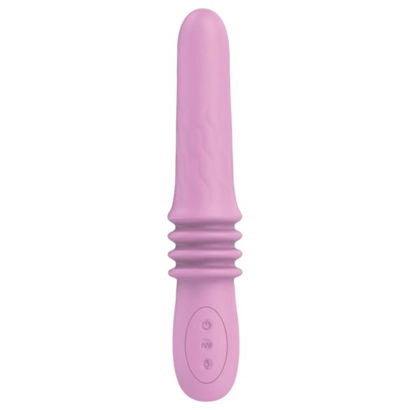 Pretty Love Susie - punjivi, vodootporni potiskivač vibrator (ružičasti)