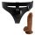 Pretty Love jahač — univerzalni pojas s dildo dodatkom, 17 cm (crna)