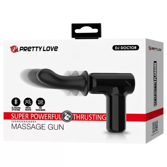Pretty Love Dj Doctor - vibrator s funkcijom guranja - crni
