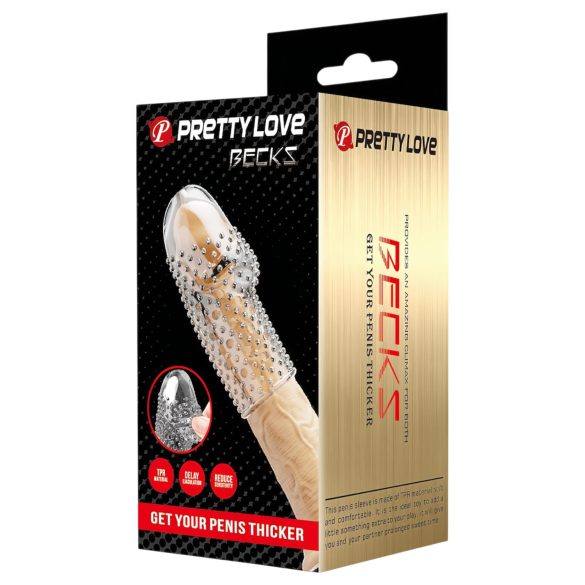 Pretty Love Becks - navlaka za penis - prozirna