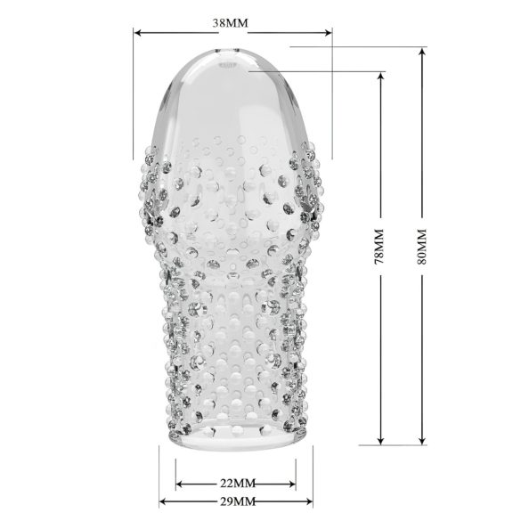 Pretty Love Becks - navlaka za penis - prozirna