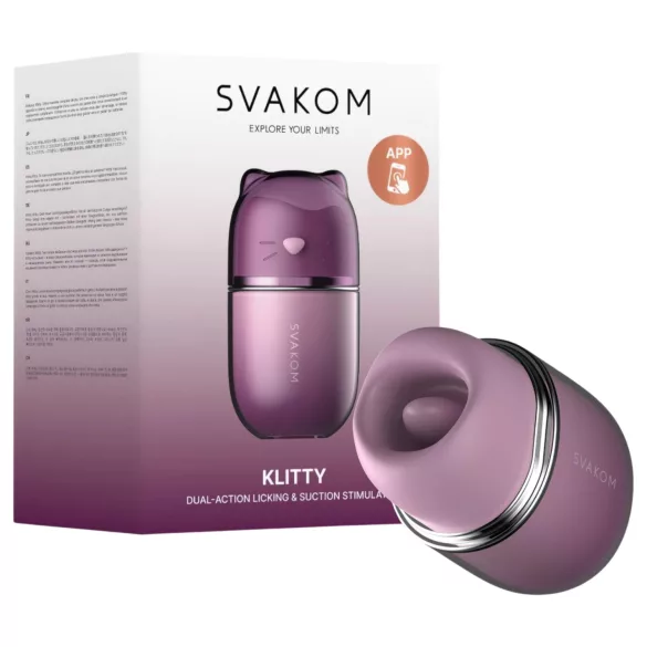 Svakom Klitty - vibrator s jezičkom za lizanje (ljubičasti)
