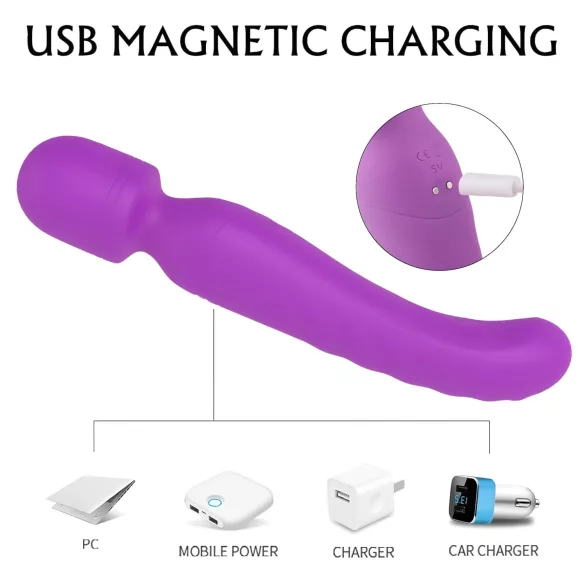 Sex HD Iris - vibrator s 2 motora i grijanjem - masažer - ljubičasti