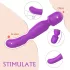 Sex HD Iris - vibrator s 2 motora i grijanjem - masažer - ljubičasti