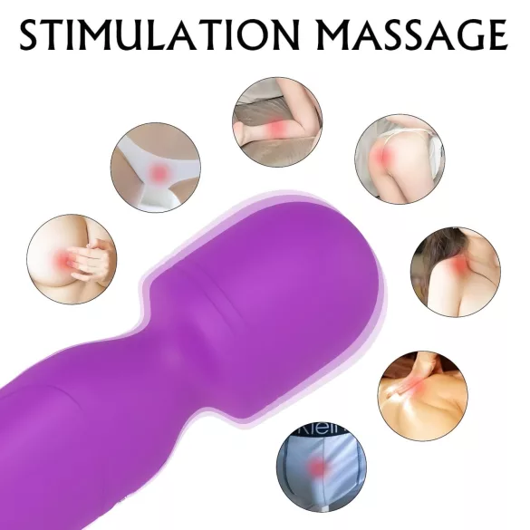 Sex HD Iris - vibrator s 2 motora i grijanjem - masažer - ljubičasti