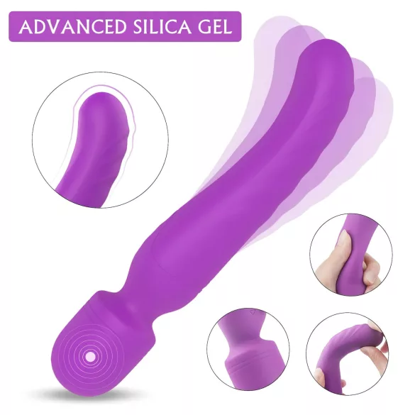 Sex HD Iris - vibrator s 2 motora i grijanjem - masažer - ljubičasti