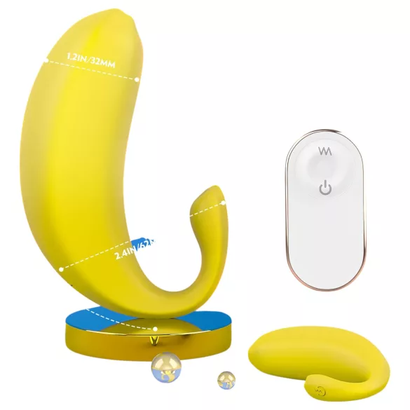 Sex HD - Vibracijsko jaje s upravljanjem putem aplikacije (žuto)