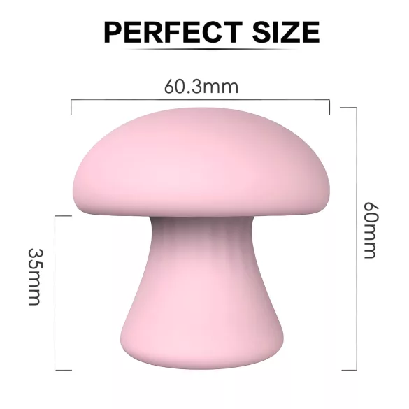 Magic Mushroom - akumulatorski masažer za lice (ružičasti)