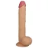 Lovetoy King-Sized - dildo s vakumskom bazom - realističan - 25 cm - bež