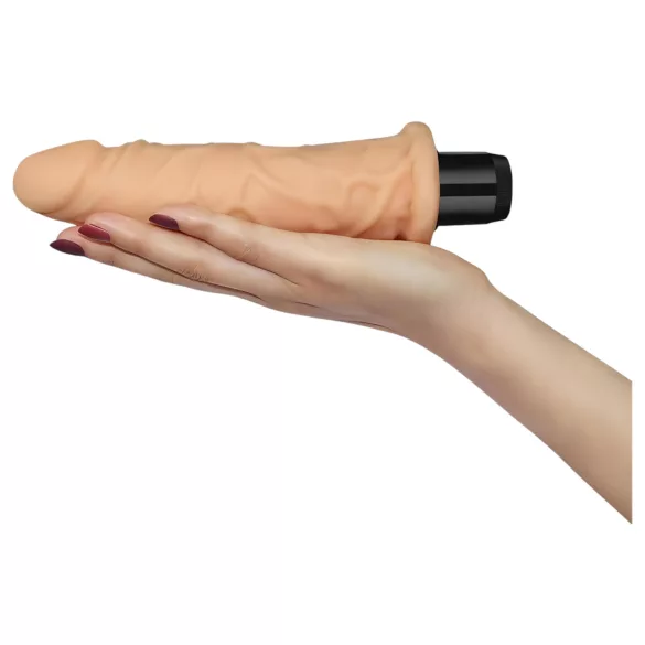 Lovetoy Real Feel - realistični vibrator - 19 cm - natur