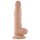 Lovetoy Real Extreme - dildo s vakuumskim postoljem - 21cm - natur