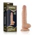 Lovetoy Real Extreme - dildo s vakuumskim postoljem - 21cm - natur