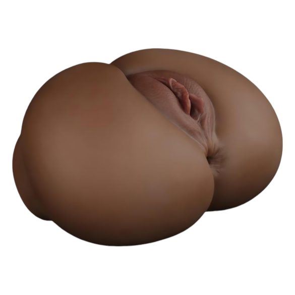 Lovetoy Streetgirl's 12 - umjetna vagina torzo i tanga (tamna prirodna)