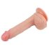 Lovetoy Prirodni Kurac - s vakuumskom bazom, realistični dildo - 21cm (prirodno)
