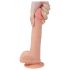 Lovetoy Prirodni Kurac - s vakuumskom bazom, realistični dildo - 21cm (prirodno)
