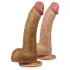 Lovetoy - realistični zakrivljeni dildo - 20 cm - natur