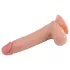 Lovetoy Nature Cock - realistični dildó s dva sloja - 20cm - prirodna boja