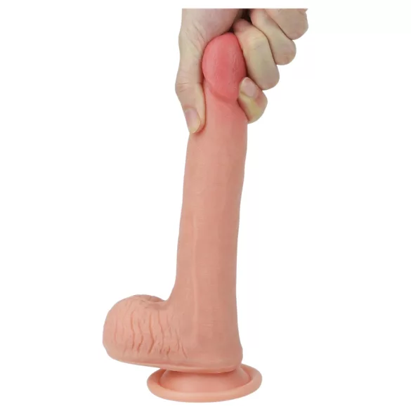 Lovetoy Nature Cock - realistični dildó s dva sloja - 20cm - prirodna boja