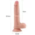 Lovetoy Nature Cock - realistični dildó s dva sloja - 20cm - prirodna boja