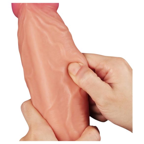 Lovetoy Nature Cock - realistični dildo s dvostrukim slojem - 25 cm - natur