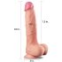 Lovetoy Nature Cock - realistični dildo s dvostrukim slojem - 25 cm - natur