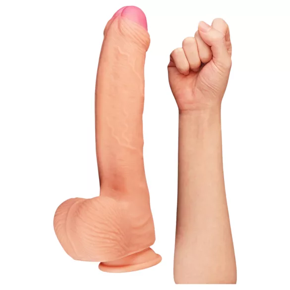 Lovetoy Nature Cock - realistični dildo s dvostrukim slojem - 28 cm