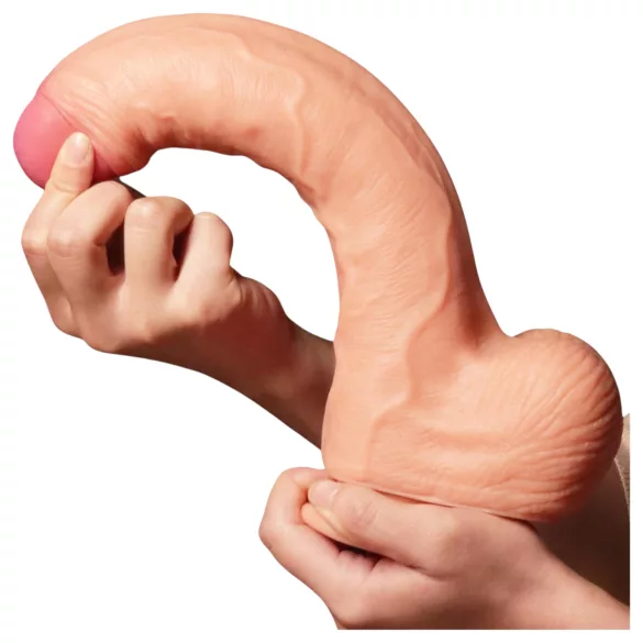 Lovetoy Nature Cock - realistični dildo s dvostrukim slojem - 28 cm