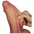 Lovetoy - realistični dildó s dva sloja - 26 cm - natur
