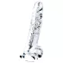 Lovetoy Flawless Clear - dildo s vakuumskom čašicom - 19 cm (prozirno)