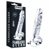 Lovetoy Flawless Clear - dildo s vakuumskom čašicom - 19 cm (prozirno)