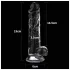 Lovetoy Flawless Clear - dildo s vakuumskom čašicom - 19 cm (prozirno)