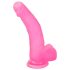 Lovetoy Jelly Studs - dildo s vakuumskim postoljem, 20cm (ružičasti)