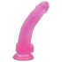 Lovetoy Jelly Studs - dildo s vakuumskim postoljem, 20cm (ružičasti)