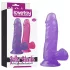 Lovetoy - dildo s vakuumskom bazom - 15 cm - ljubičasta