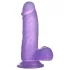 Lovetoy - dildo s vakuumskom bazom - 15 cm - ljubičasta