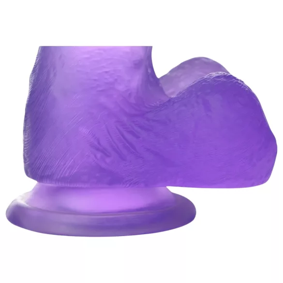Lovetoy - dildo s vakuumskom bazom - 15 cm - ljubičasta