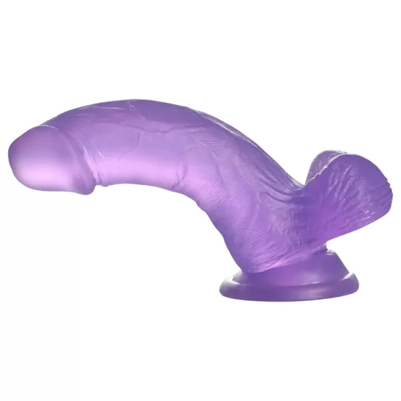Lovetoy - dildo s vakuumskom bazom - 15 cm - ljubičasta