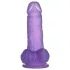 Lovetoy - dildo s vakuumskom bazom - 15 cm - ljubičasta