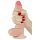 Lovetoy Sliding-Skin - dvostruki sloj dildo - 18cm (prirodni)