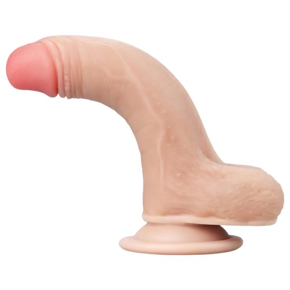 Lovetoy Sliding-Skin - dvostruki sloj dildo - 18cm (prirodni)
