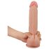 Lovetoy Sliding-Skin - dvostruki sloj dildo - 23cm (naturalan)