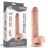 Lovetoy Sliding-Skin - dvostruki sloj dildo - 23cm (naturalan)
