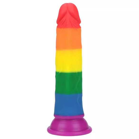 Lovetoy Prider - realistični dildo - 19 cm - šarena boja
