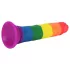 Lovetoy Prider - realistični dildo - 19 cm - šarena boja