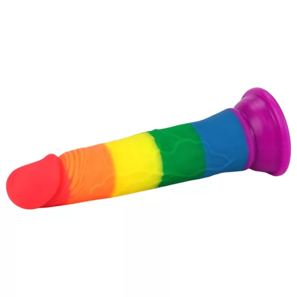 Lovetoy Prider - realistični dildo - 19 cm - šarena boja